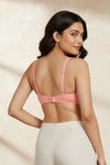 Zivame Basics Double Layered Non Wired 3/4th Coverage Sag Lift Bra - Salmon Rose — thumbnail 2